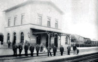 Bahnhof um 1900